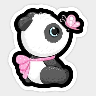 Girl Panda Sticker